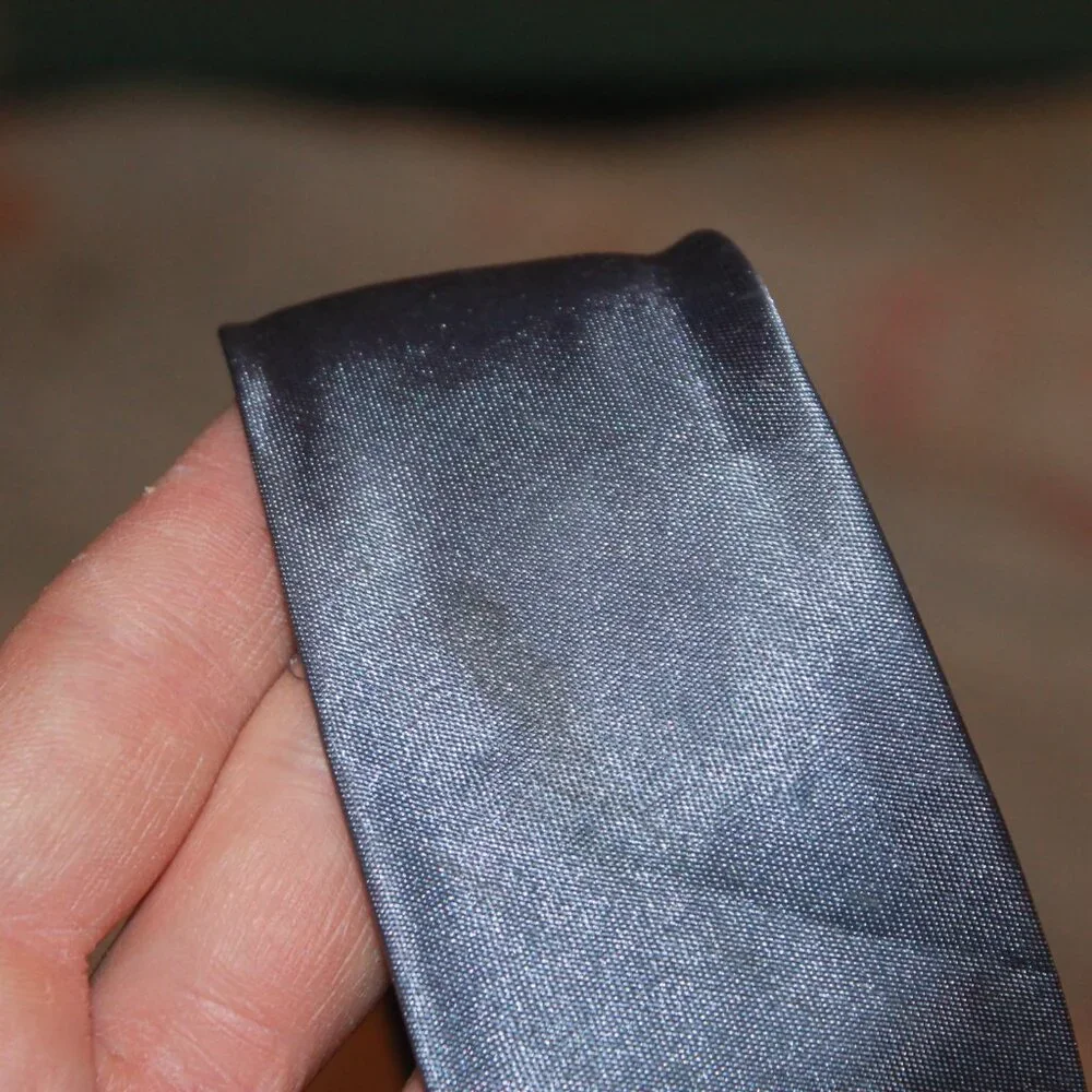 Vintage Light Blue Boys Silk Self-tie Necktie 47.5